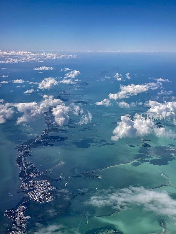 佛罗里达群岛热带群岛- Ariel View